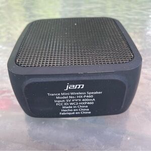 Black Compact Portable Bluetooth Speaker with Matte Finish